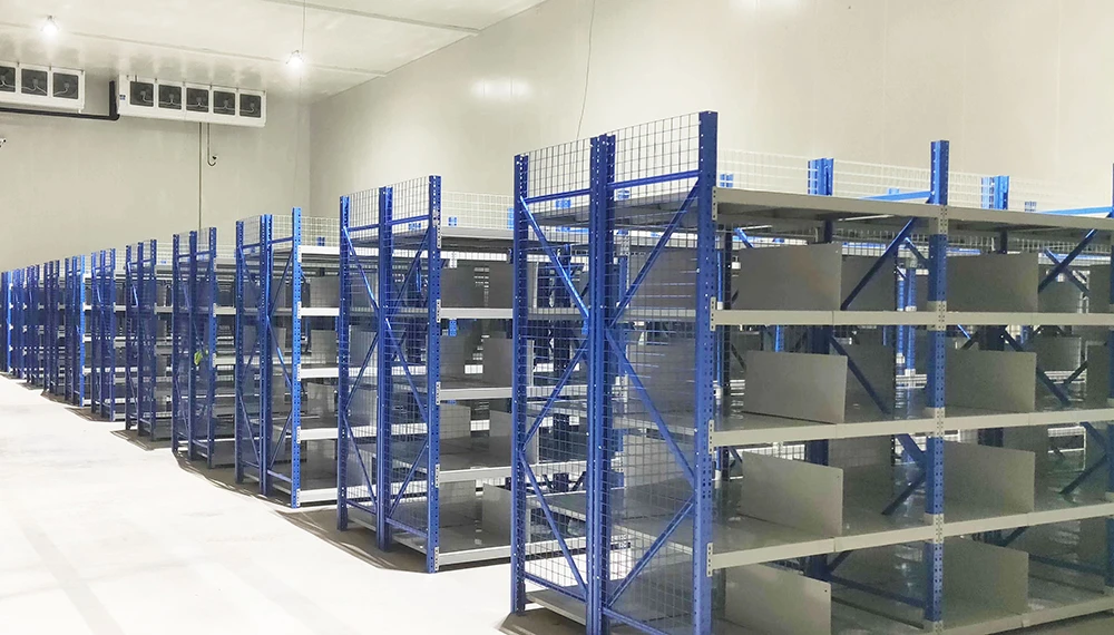 steel shelf rack with protecting mesh 40-2