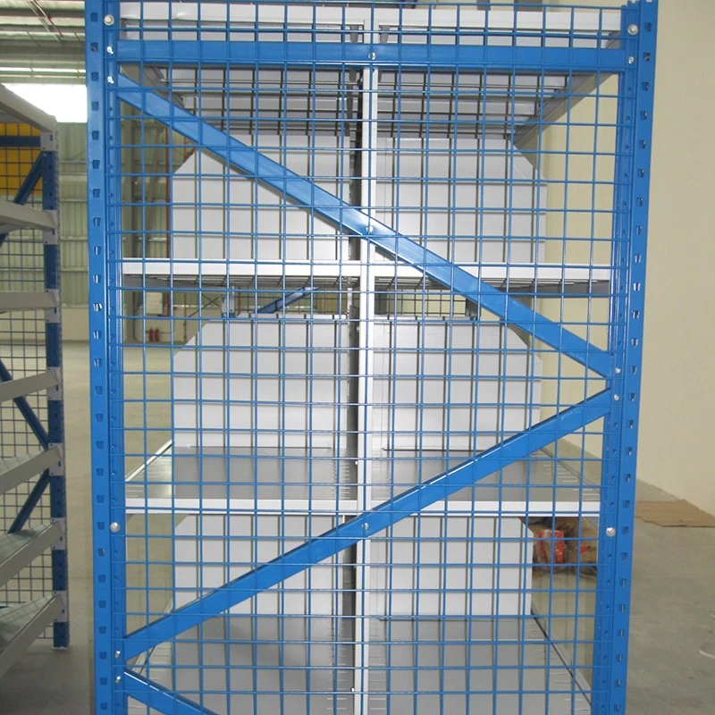 steel shelf rack with protecting mesh 403